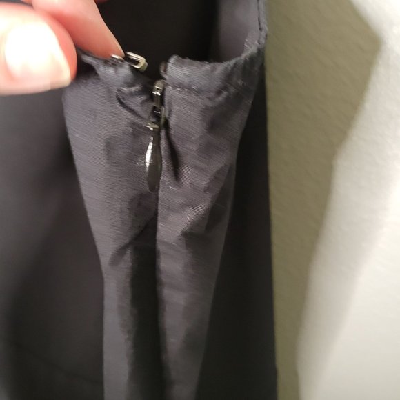 Eileen Fisher Women's XL Black Organic Cotton Tank Apron Dress Side Zip closure - Picture 8 of 10